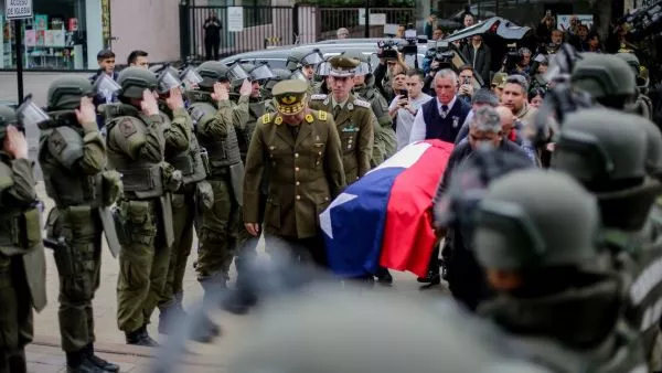 Con presencia del Presidente: despiden a Cristopher Aguilera, último mártir de Carabineros