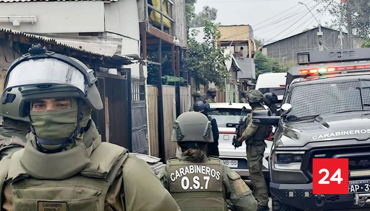 Delincuentes se tomaron casas para esconder drogas: allanamiento deja 7 detenidos en Cerrillos