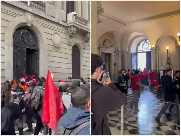 Agresión a estudiantes de la PUC y disturbios: así se desarrolló el paro nacional de la Confech