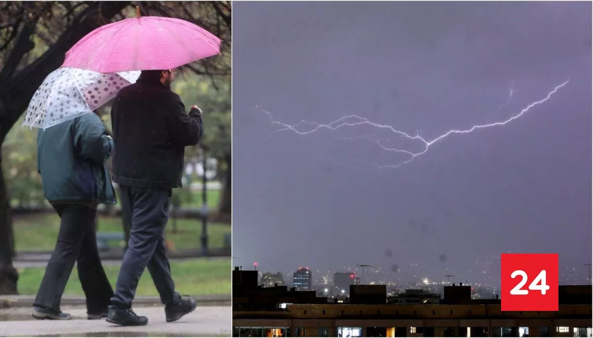 Días de lluvias, vientos y tormentas: el pronóstico que espera a Santiago esta semana