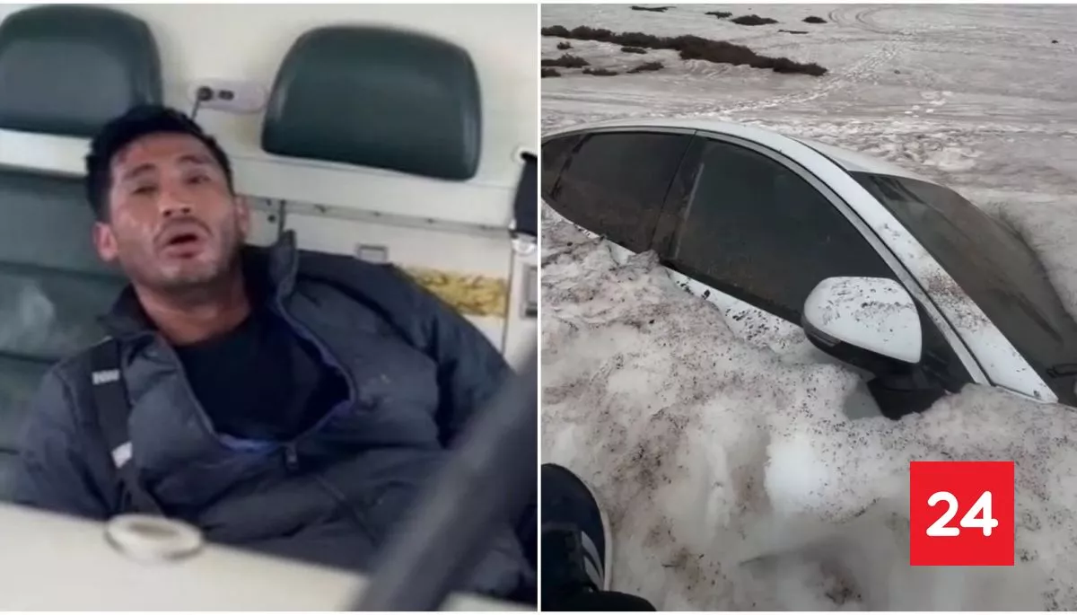 Encuentran auto de "El Chino" tras casi tres meses atrapado en la nieve del Cajón del Maipo