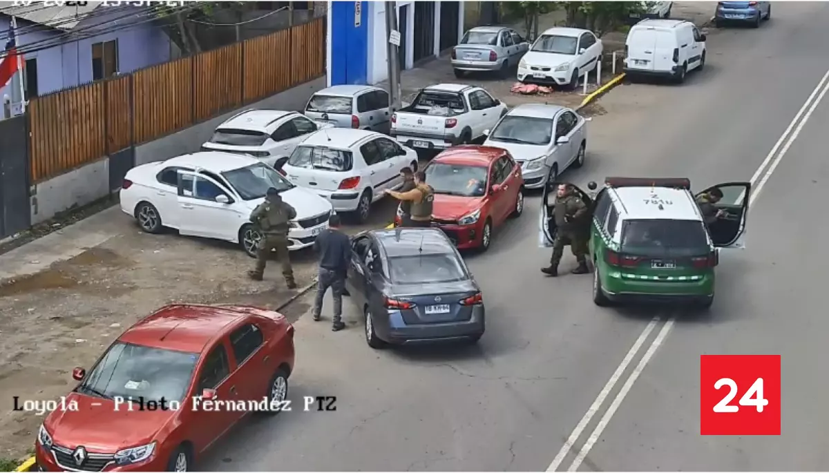 Dos hombres son detenidos por robo de neumáticos a autos estacionados en Quinta Normal