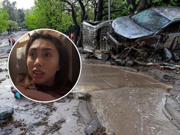 Naya Fácil y el aluvión en Las Condes