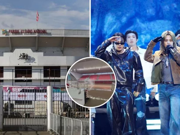 Estadio Nacional, BTS presentándose en vivo e inundación del Polideportivo del Estadio Nacional