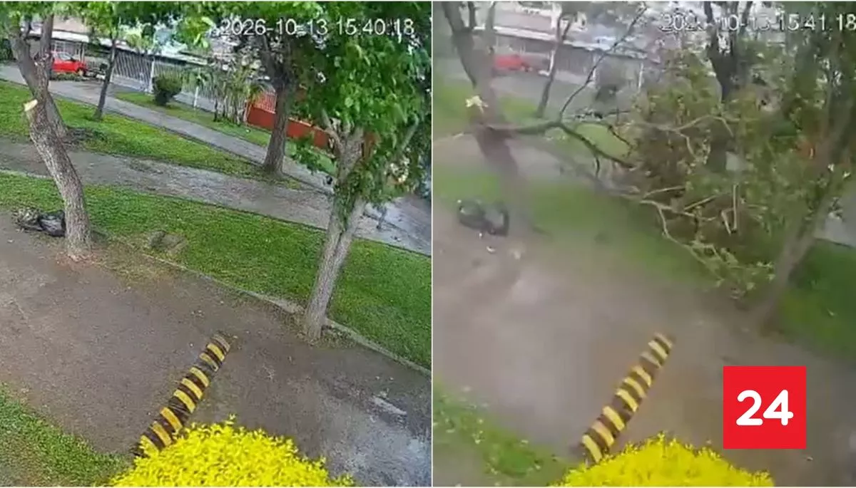 De la calma a la destrucción: el VIDEO del tornado que causó daños en Estación Central