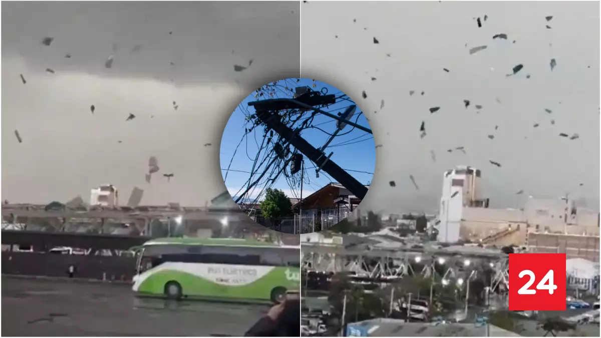 "Gustnado": Revelan el fenómeno que ocurrió Estación Central y aclaran que no era tornado