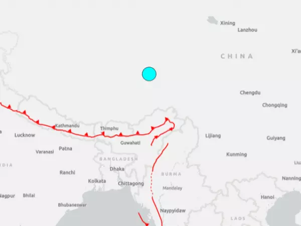 Terremoto 7.0 sacude la región del Tíbet en China