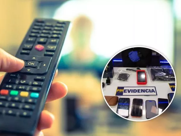 Control remoto de una TV y especies incautadas de la PDI