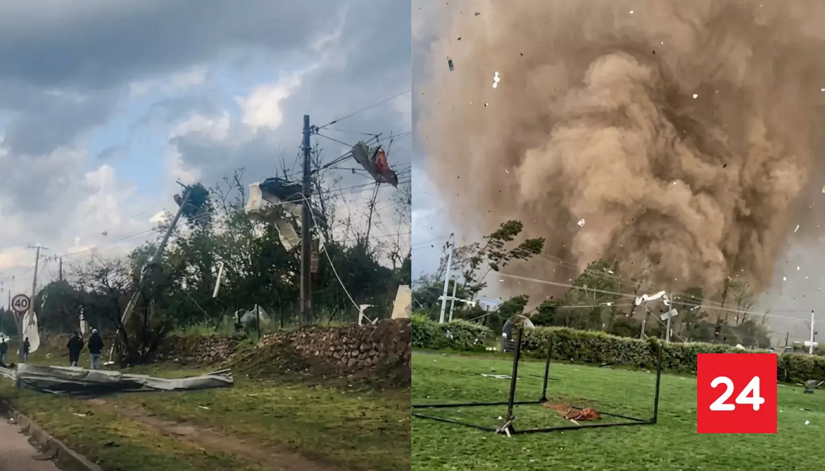 Decretan Alerta Roja en Requínoa tras tornado: hay al menos 20 viviendas afectadas