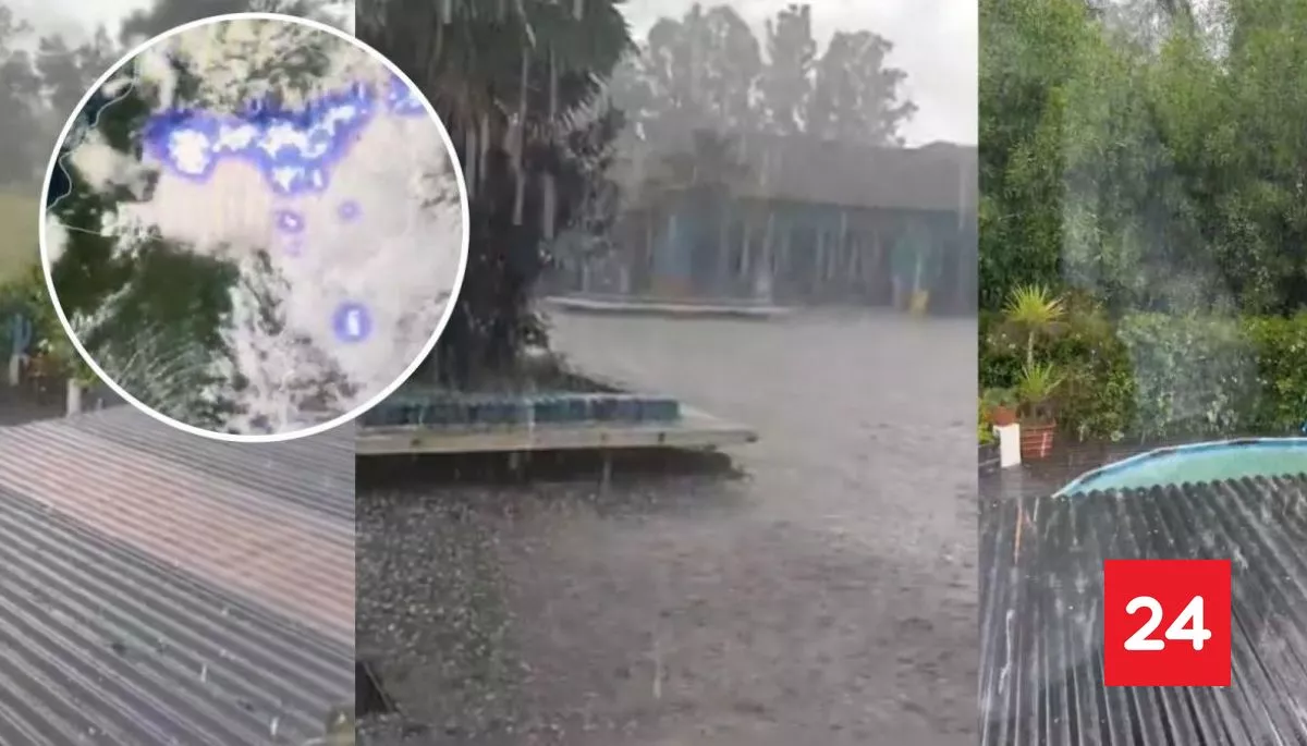 Fuertes tormentas eléctricas afectan al Maule: Lluvias y granizos se mantienen en la región