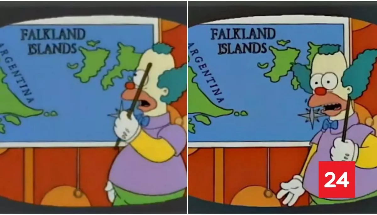 La escena de Los Simpson sobre las Malvinas que eliminó la TV argentina