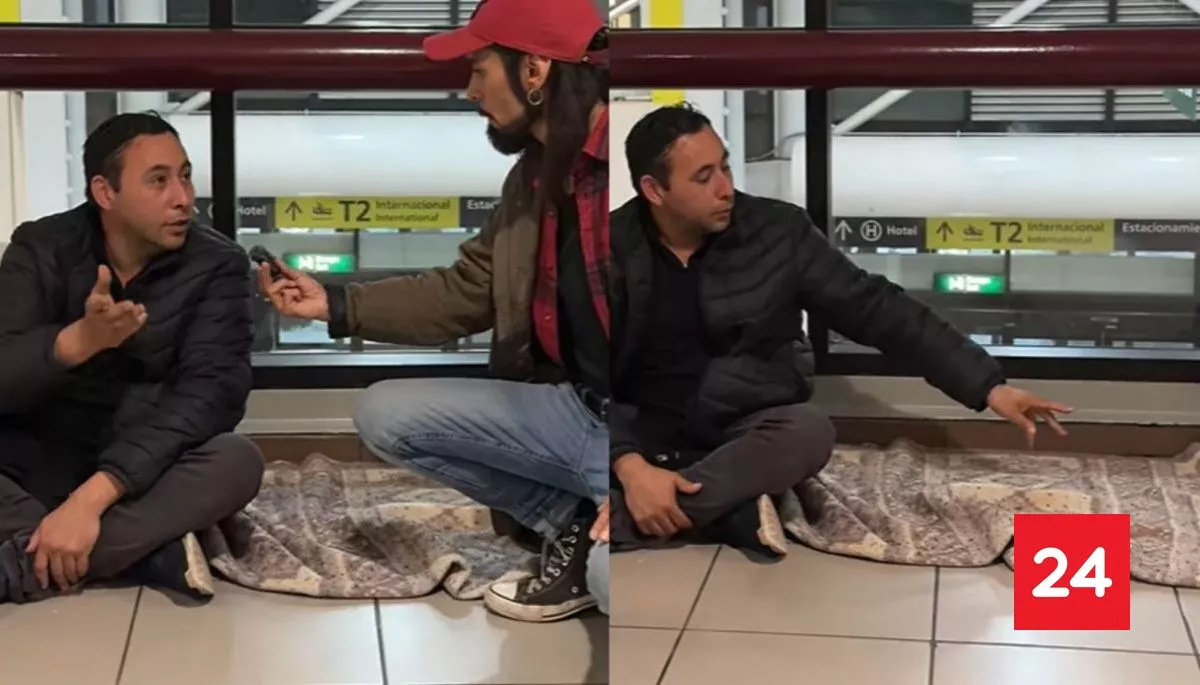 "Mi familia falleció y estoy solo": Hombre reveló que vive hace 10 años en el Aeropuerto