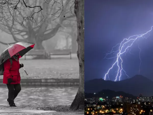 Tormentas eléctricas y luvia en la Región Metropolitana